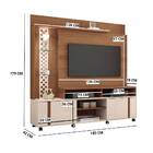 Home Theater Vanessa Tv 55 180cm 2 Portas Nature Off White Bn