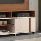 Home Theater Vanessa Tv 55 180cm 2 Portas Nature Off White Ta