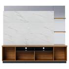 Home Theater Virginia Noce Milano Preto Calacatta Bnn Decor