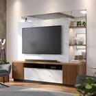 Home Theater Virginia Noce Milano Preto Calacatta Bnn Decor
