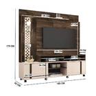 Home Theater Vitral Tv 55 180cm 2 Portas Deck Off White Bnn D