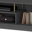 Home Theather Catamarca 200cm Rack 2 Portas Ripadas E Painel