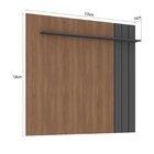 Home Theather Catamarca 200cm Rack 2 Portas Ripadas E Painel