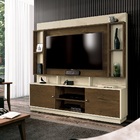 Home Tv 50 Polegadas 160m 2 Portas E Prateleiras Alasca Nogal