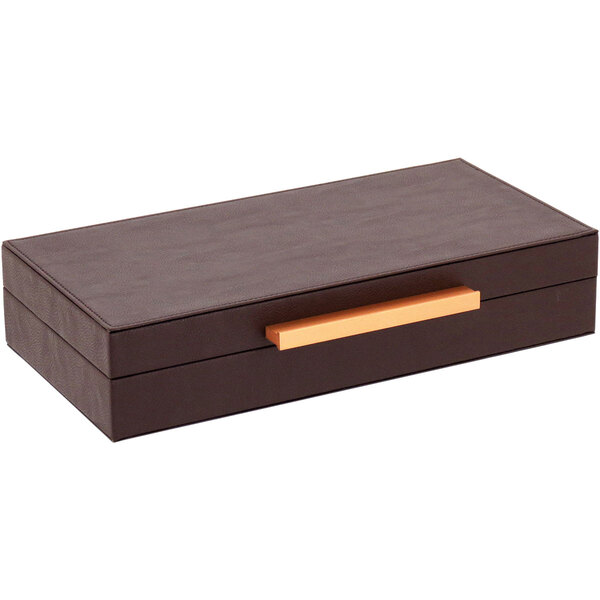 Home&co Caixa Organizadora Decoração 8x36x18cm Sintético Marr