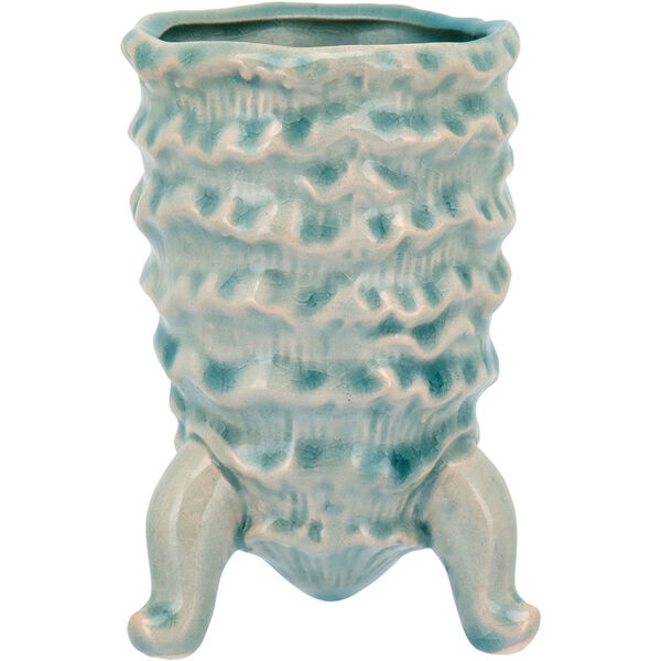 Home&co Fergie Vaso Decorativo Enfeite 13x9x9cm Cerâmica Azul
