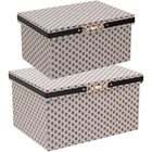 Home&co Francesca Caixa Organizadora Decoração Sintético Bege