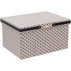 Home&co Francesca Caixa Organizadora Decoração Sintético Bege