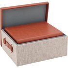 Home&co Lolytte Caixa Organizadora Decoração Sintético Marrom