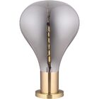 Home&co Luz Luminária De Mesa 53x40x40cm Vidro Cinza