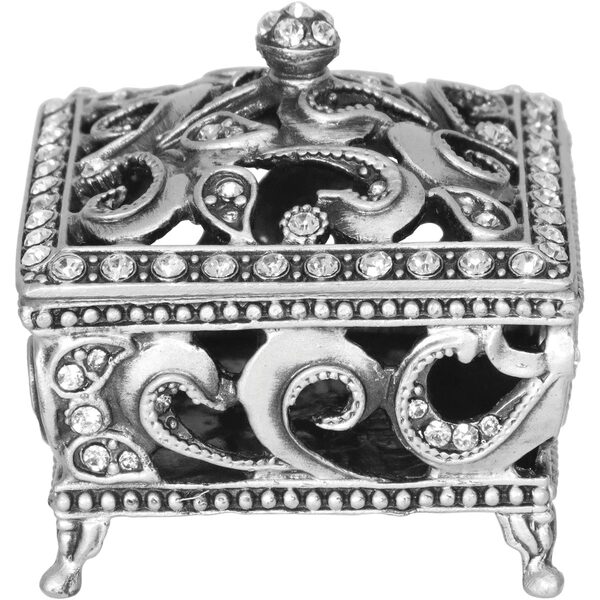 Home&co Relique Porta Joias 6x6x6cm Metal Prata