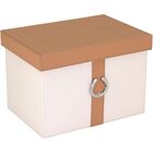 Home&co Saturno Caixa Organizadora Decoração Sintético Bege 2