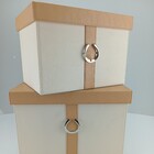 Home&co Saturno Caixa Organizadora Decoração Sintético Bege 2