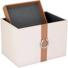 Home&co Saturno Caixa Organizadora Decoração Sintético Bege 2