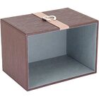 Home&co Saturno Caixa Organizadora Decoração Sintético Marrom