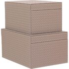 Home&co Uranus Caixa Organizadora Decoração Sintético Bege 2