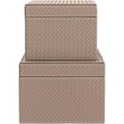 Home&co Uranus Caixa Organizadora Decoração Sintético Bege 2