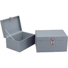 Home&co Vênus Caixa Organizadora Decoração Sintético Azul 2 P