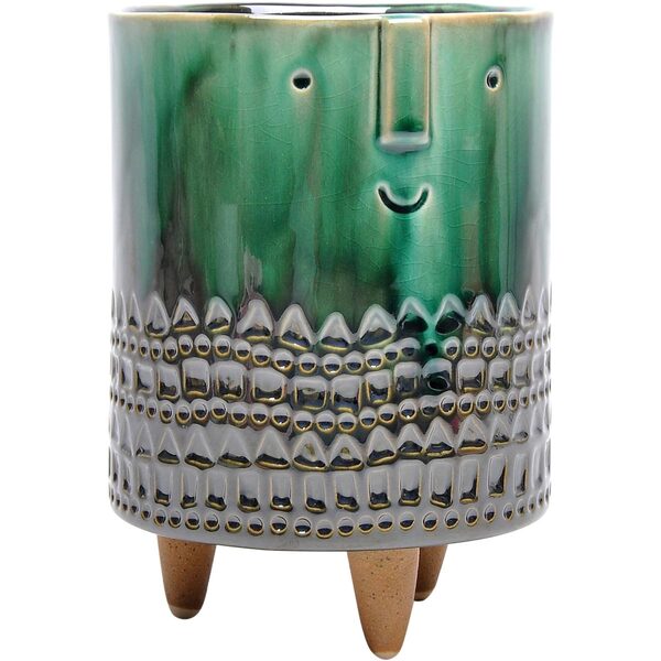 Home&co Viso Cachepô Vaso De Planta Decorativo 20x15x15cm Cer