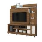 Home theater alan naturale/off white com Rodizios - Madetec