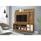 Home theater alan naturale/off white com Rodizios - Madetec