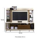 Home theater frizz gold offwhite/savana c/ Rodizios Madetec