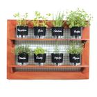 Horta Na Vertical de Peroba - Painel Gigante 75x105cm + 2 Pra