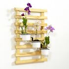 Horta na Vertical Super Mini - Treliça 60x45cm com 3 Vasos Au