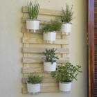 Horta Vertical Auto Irrigável Completa - 100x60cm com 6 Vasos