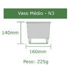 Horta Vertical Auto Irrigável Completa - 100x60cm com 6 Vasos
