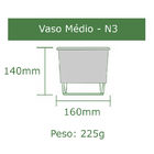 Horta Vertical Gourmet - Treliça Imbuia 100x60cm com 7 Vasos