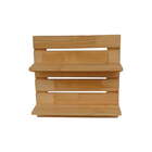 Horta Vertical Madeira 50x50cm Com Duas Prateleiras