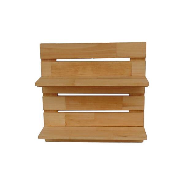 Horta Vertical Madeira 50x50cm Com Duas Prateleiras