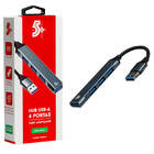 Hub Adaptador 4 Portas Usb 3.0 Velocidade Até 5gbps Original