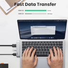 Hub Adaptador Usb-c Ugreen 5 Em 1 Para Macbook Air E Pro