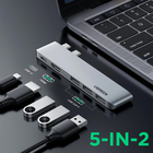 Hub Adaptador Usb-c Ugreen 5 Em 1 Para Macbook Air E Pro
