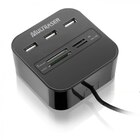 Hub Leitor De Cartao Multilaser Aviator 3 Usb 2.0 Ac121