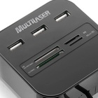 Hub Leitor De Cartao Multilaser Aviator 3 Usb 2.0 Ac121