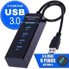 Hub Usb 3.0 Com 4 Portas E Led Indicador Exbom Uh-30
