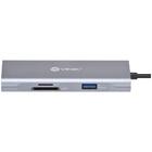 Hub Usb Tipo C / Type C  7 Em 1 Com 3 Usb 3.0 + Leitor De Car
