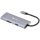 Hub Usb Tipo C / Type C  7 Em 1 Com 3 Usb 3.0 + Leitor De Car