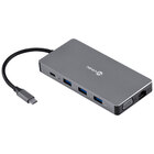 Hub Usb Tipo C Type C 10 Em 1-3 Usb3.0 Cartaosd Tf Hdmi Vga A