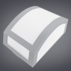 Ideal Arandela Pequena De Policarbonato De 1 Lâmpada 4236