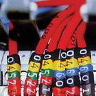 Identificador para Cabos "2" Vermelho MHG2/5 Hellermann