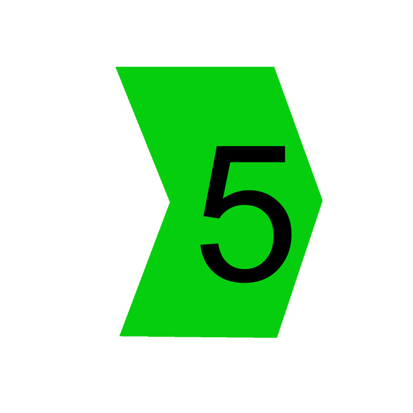 Identificador para Cabos "5" Verde MHG2/5 Hellermann