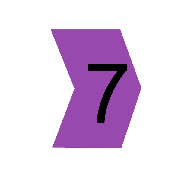 Identificador para Cabos "7" Roxo MHG2/5 Hellermann