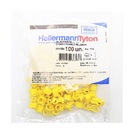 Identificador Para Cabos Número 4 Amarelo Mhg4/9 Hellermann