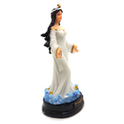 Iemanjá Orixá Estátua Imagem Rainha Mar Resina Branca 15 Cm
