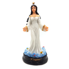 Iemanjá Orixá Estátua Imagem Rainha Mar Resina Branca 15 Cm