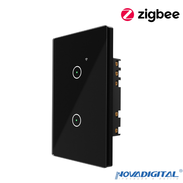 Iinterruptor Inteligente Zigbee Touch 2 Botões Novadigital -